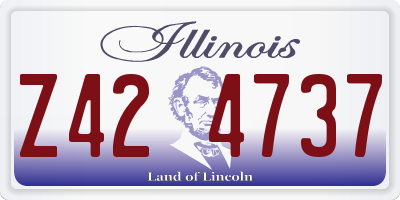 IL license plate Z424737