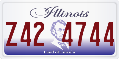 IL license plate Z424744