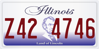 IL license plate Z424746