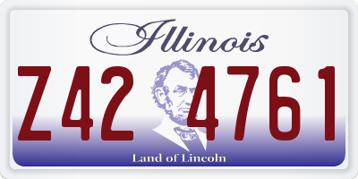 IL license plate Z424761