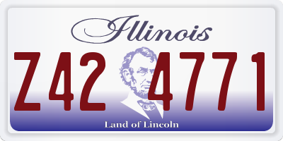 IL license plate Z424771