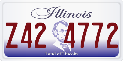 IL license plate Z424772
