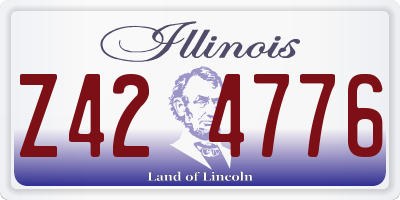 IL license plate Z424776