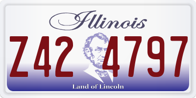 IL license plate Z424797