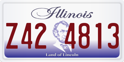 IL license plate Z424813