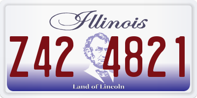 IL license plate Z424821