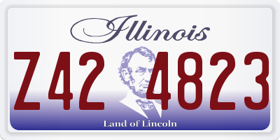 IL license plate Z424823