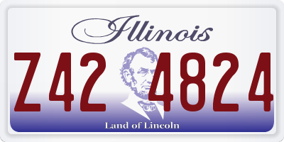 IL license plate Z424824