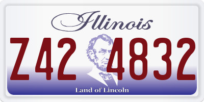 IL license plate Z424832