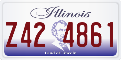 IL license plate Z424861