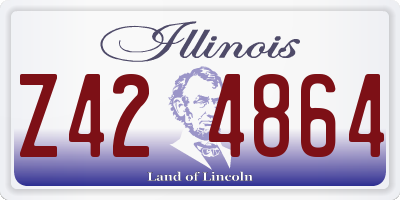 IL license plate Z424864