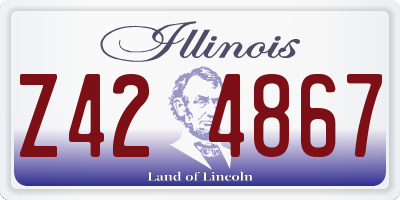 IL license plate Z424867