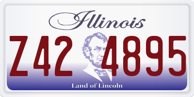 IL license plate Z424895