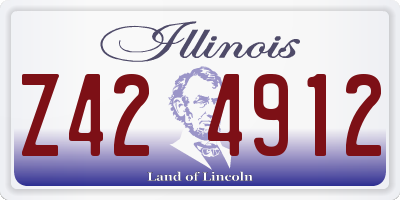 IL license plate Z424912