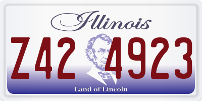 IL license plate Z424923