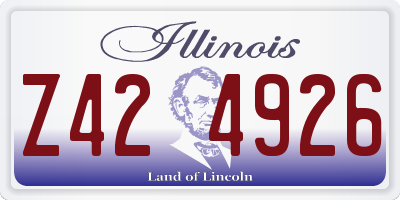 IL license plate Z424926