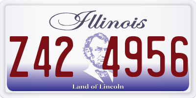 IL license plate Z424956