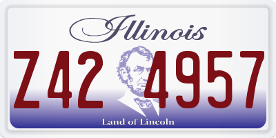 IL license plate Z424957