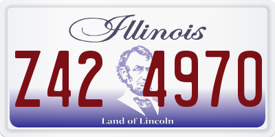 IL license plate Z424970