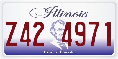 IL license plate Z424971