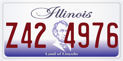 IL license plate Z424976