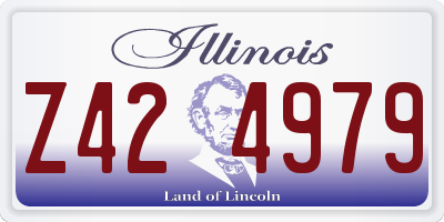 IL license plate Z424979