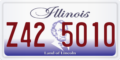 IL license plate Z425010