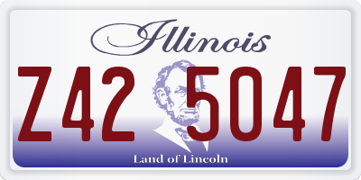 IL license plate Z425047