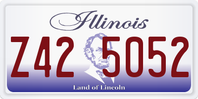 IL license plate Z425052