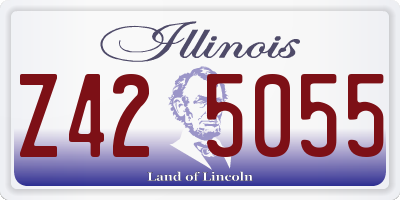 IL license plate Z425055