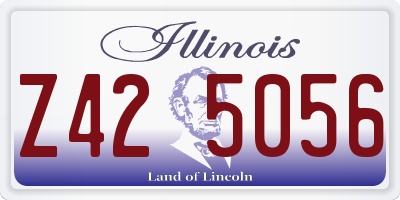 IL license plate Z425056