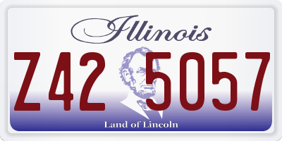 IL license plate Z425057