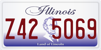 IL license plate Z425069