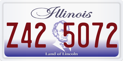 IL license plate Z425072