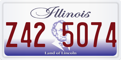 IL license plate Z425074