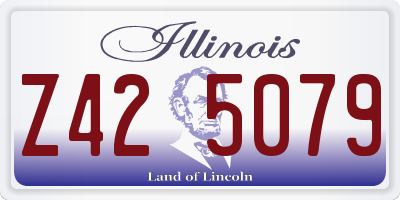 IL license plate Z425079