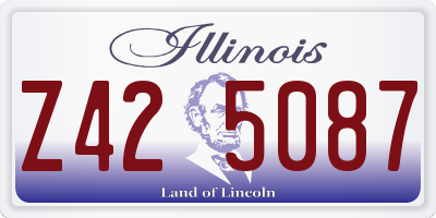 IL license plate Z425087