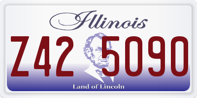 IL license plate Z425090