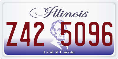 IL license plate Z425096