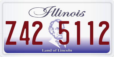 IL license plate Z425112