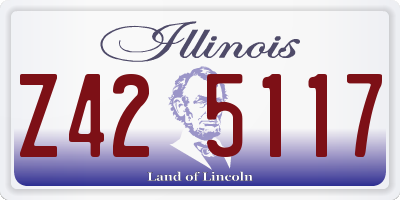 IL license plate Z425117