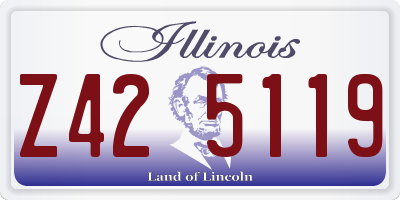 IL license plate Z425119