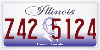 IL license plate Z425124