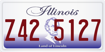 IL license plate Z425127