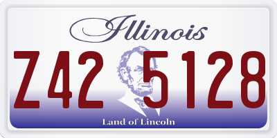 IL license plate Z425128