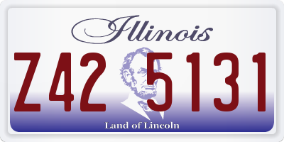 IL license plate Z425131