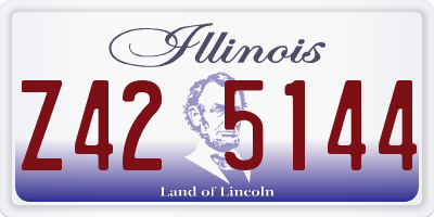 IL license plate Z425144