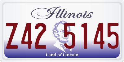 IL license plate Z425145