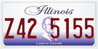 IL license plate Z425155