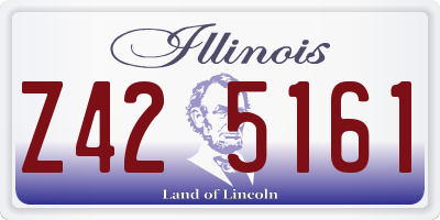 IL license plate Z425161
